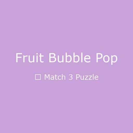 Fruit Bubble Pop — free puzzle game on PlayPop