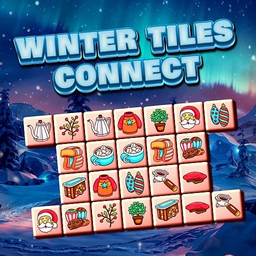 Winter Tile Connect — free puzzle game on PlayPop