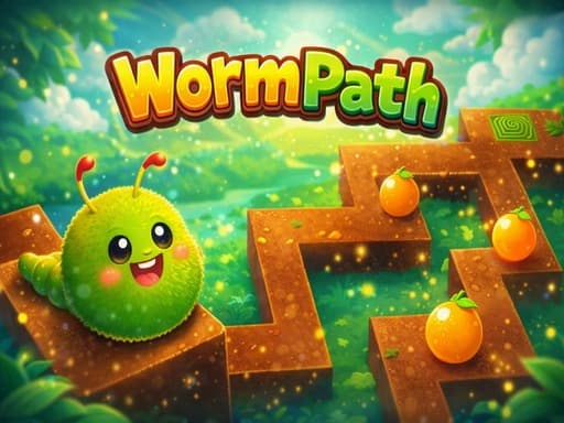 Worm Path — free puzzle game on PlayPop
