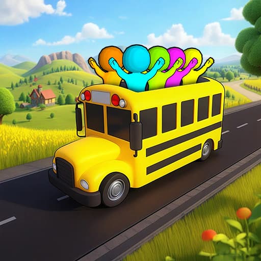 Bus Match Color Parking Jam — free puzzle game on PlayPop